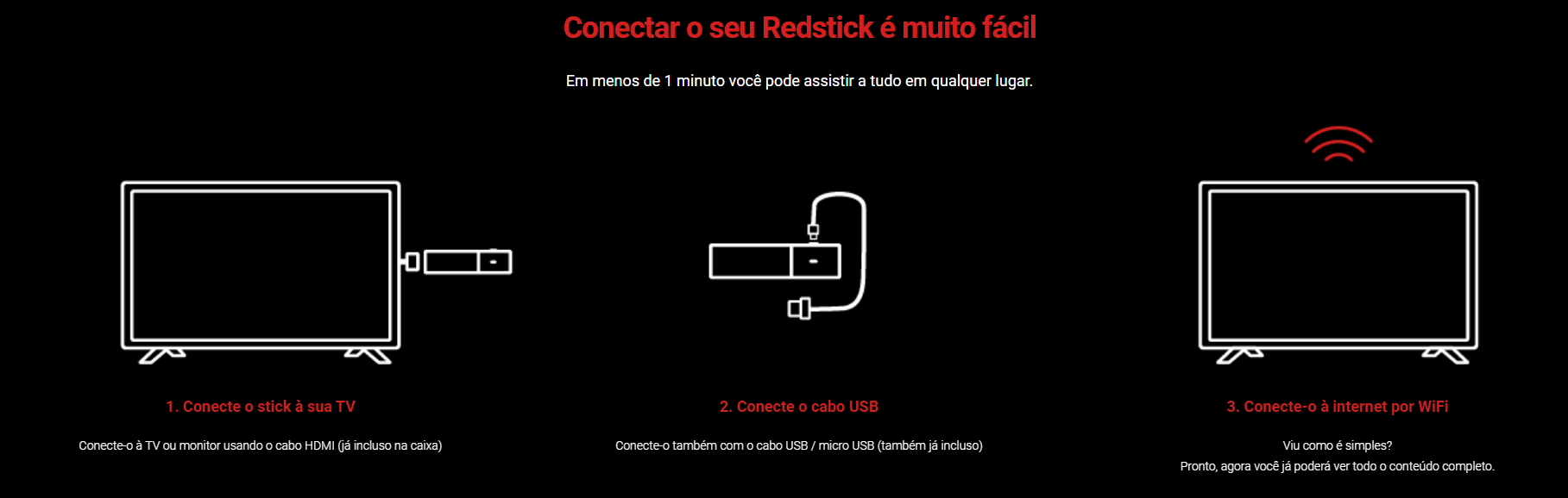 Red Stick 2 4k Redstick - Novo Lançamento Redplay com Comando de